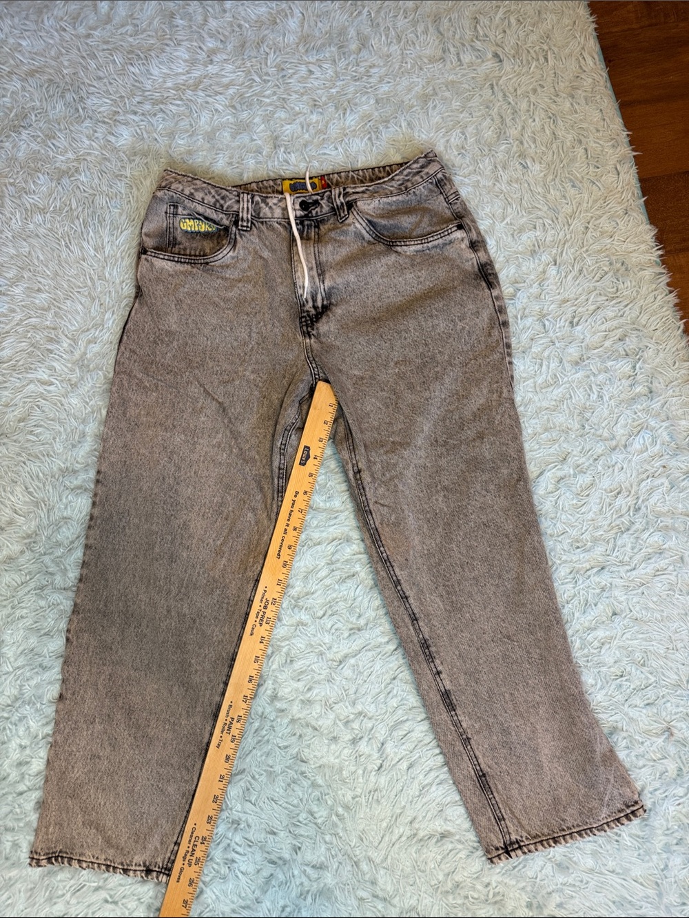 Empyre Men's Washed Gray Relaxed Jeans size 32